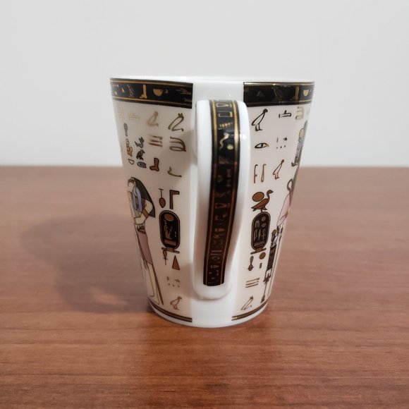 Vintage Egypt Coffee Mug Fathi Mahmoud Pâte et email Limoges Fonde en 1942 - Picture 4 of 6